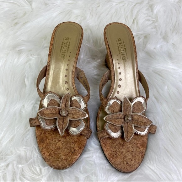 Seychelles Shoes - Seychelles Sandals Sz 6.5 Cork Wedge